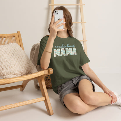 Roadschool Mama: Whimsical RV Education Design Funny Camping Tee