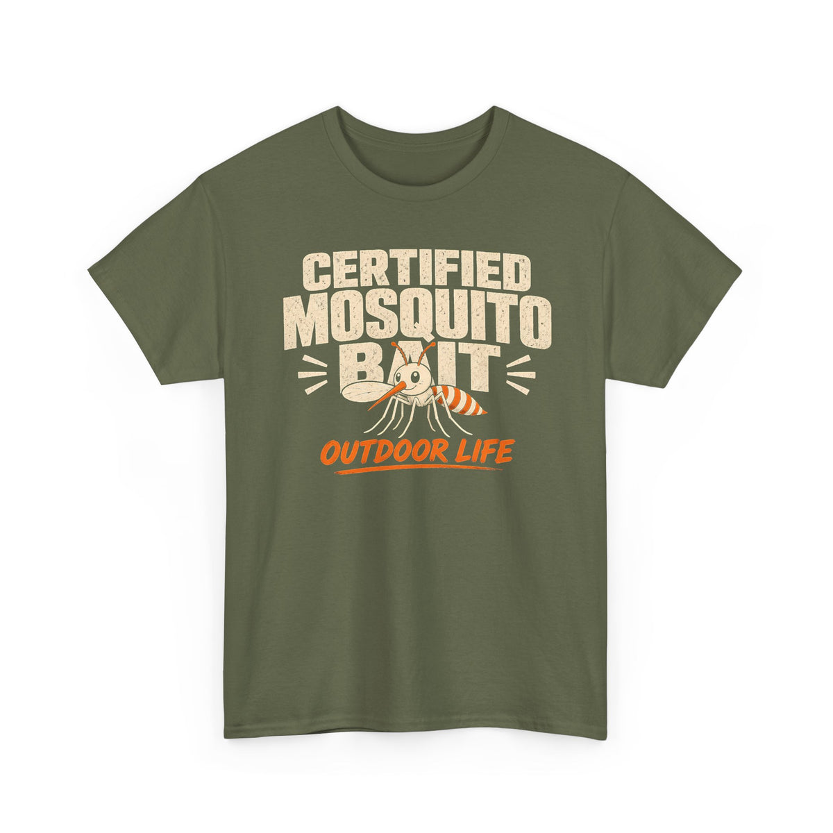 Certified Mosquito Bait Funny Camping Tee