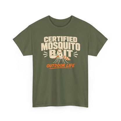 Certified Mosquito Bait Funny Camping Tee
