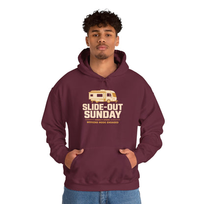 Slide-Out Sunday Funny Camping Hoodie