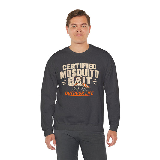 Certified Mosquito Bait Funny Camping Sweatshirt