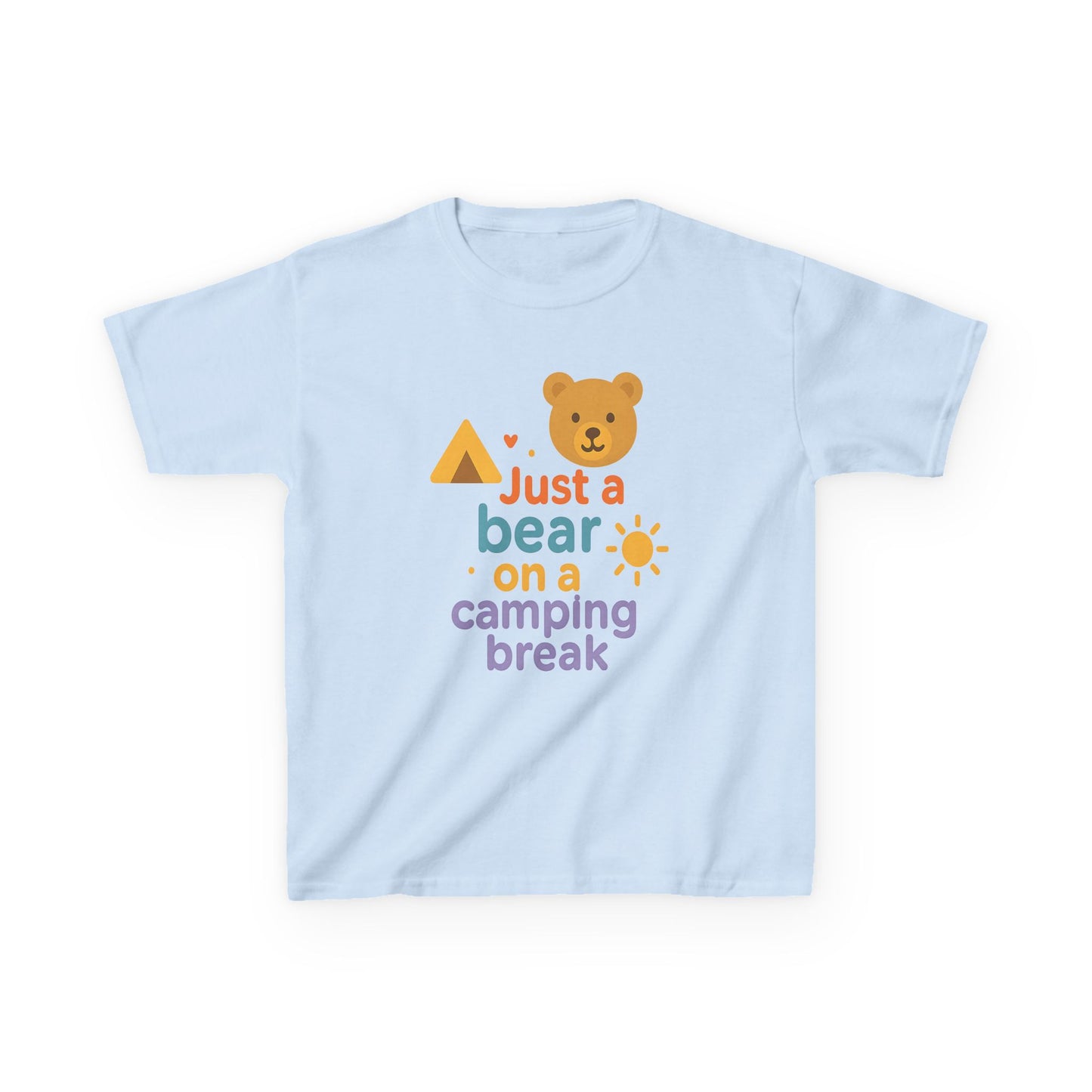 Bear Camping Adventure Youth Gildan Tee