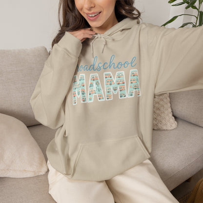 Roadschool Mama: Whimsical RV Education Design Funny Camping Hoodie
