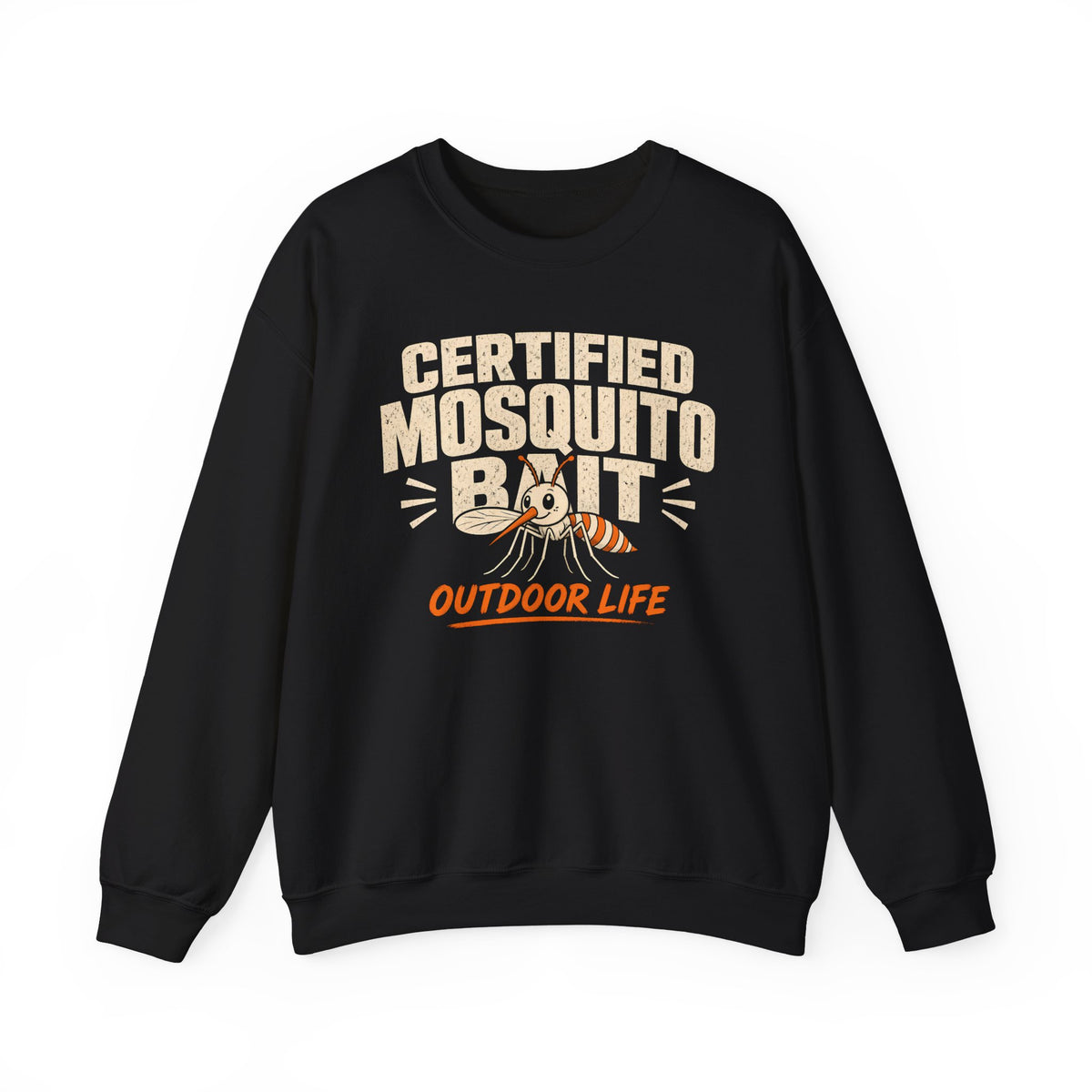Certified Mosquito Bait Funny Camping Sweatshirt