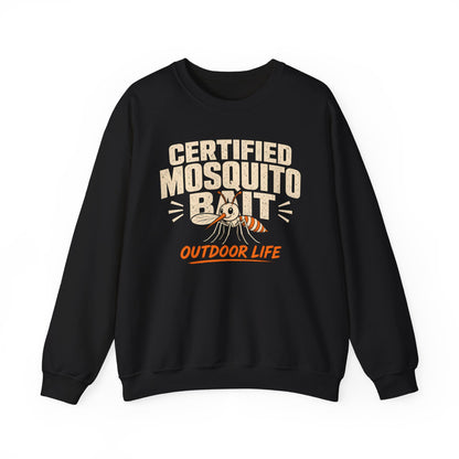 Certified Mosquito Bait Funny Camping Sweatshirt