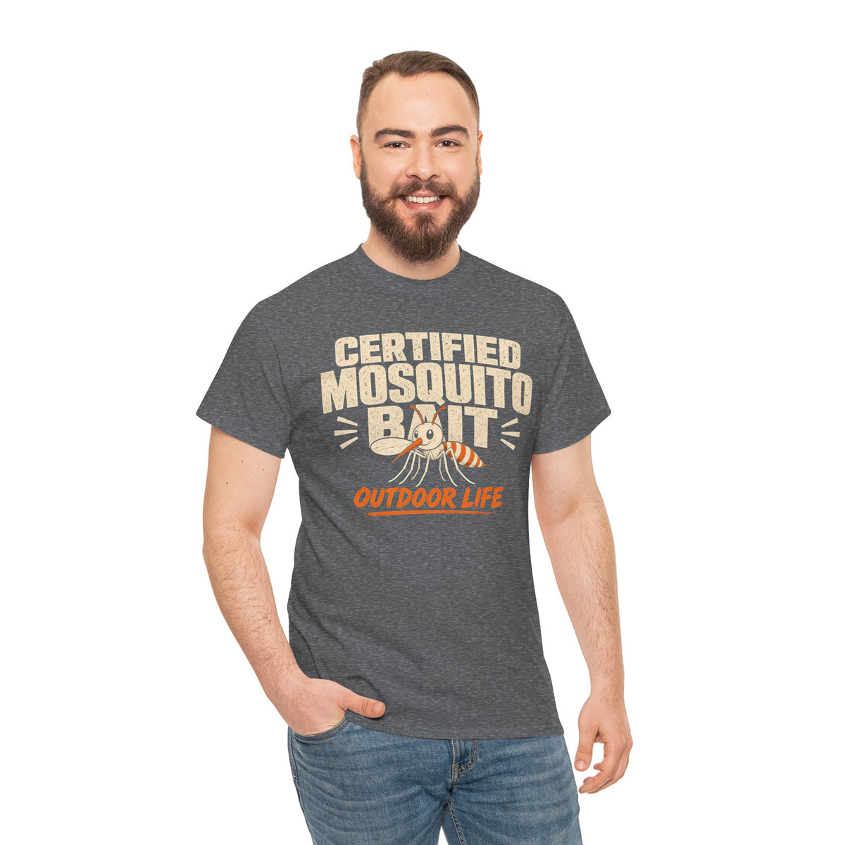 Certified Mosquito Bait Funny Camping Tee