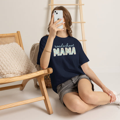 Roadschool Mama: Whimsical RV Education Design Funny Camping Tee