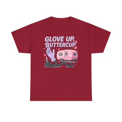 Glove Up, Buttercup: Empowering Female Campers Gildan Tee