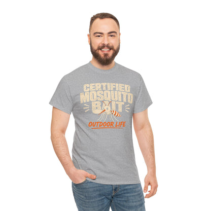 Certified Mosquito Bait Funny Camping Tee