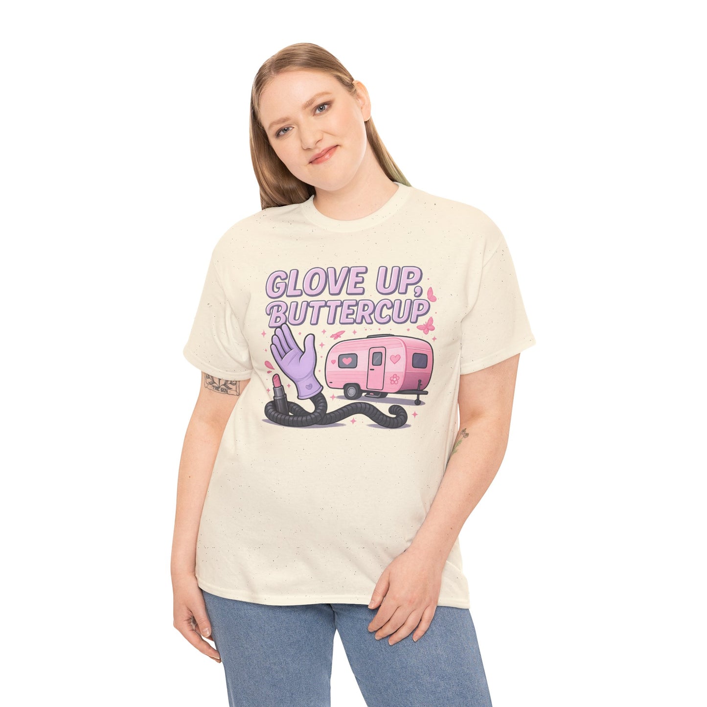 Glove Up, Buttercup: Empowering Female Campers Gildan Tee