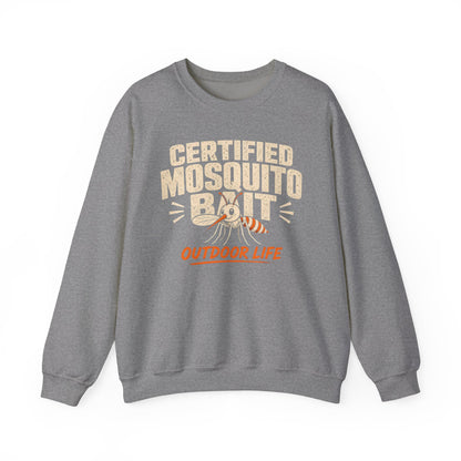 Certified Mosquito Bait Funny Camping Sweatshirt