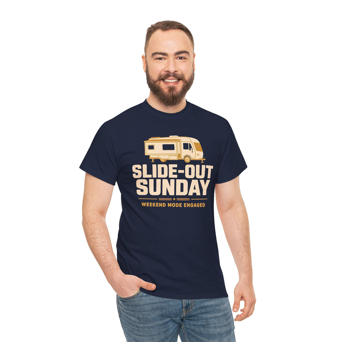 Slide-Out Sunday Funny Camping Tee