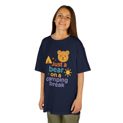 Bear Camping Adventure Youth Gildan Tee