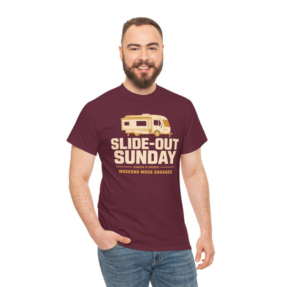 Slide-Out Sunday Funny Camping Tee
