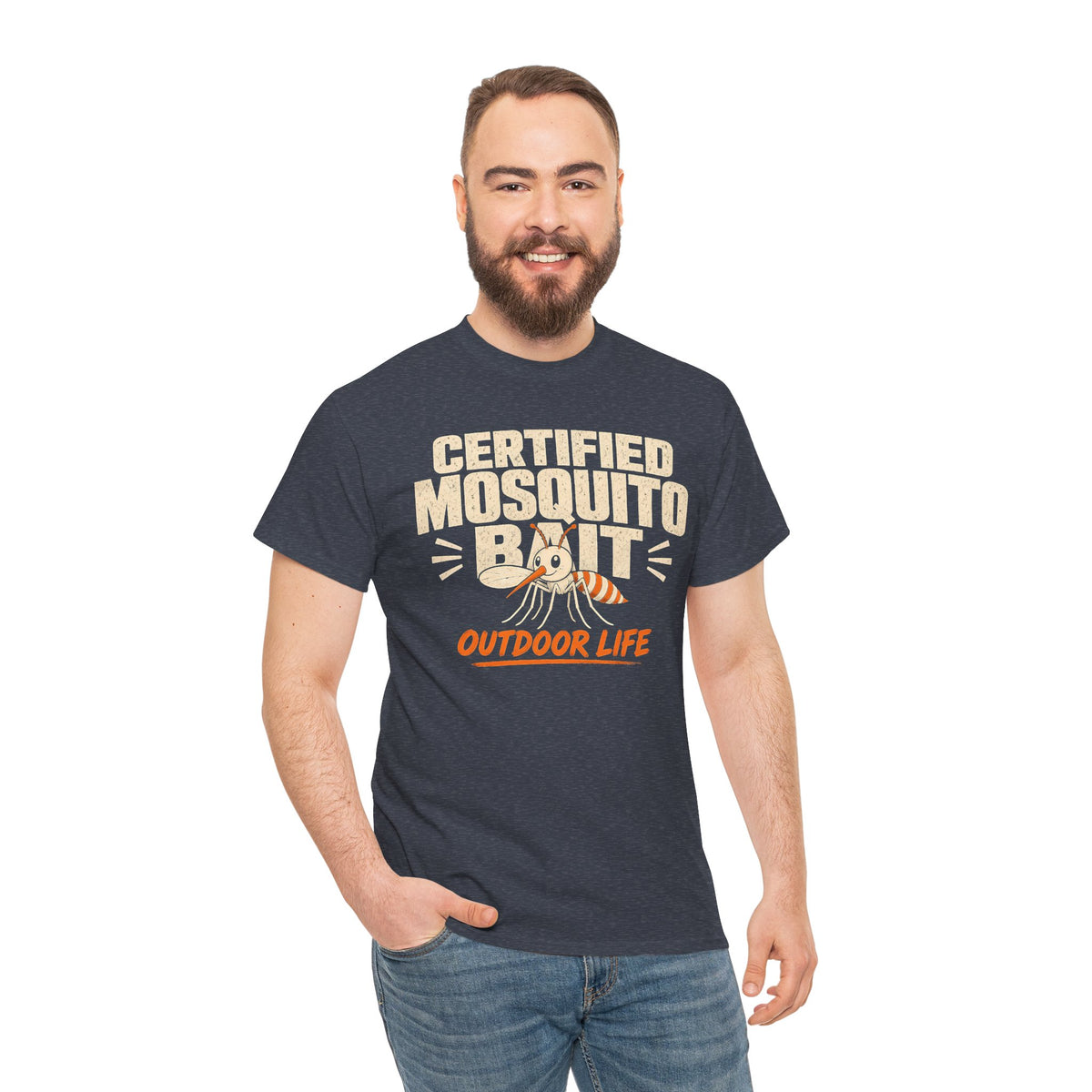 Certified Mosquito Bait Funny Camping Tee