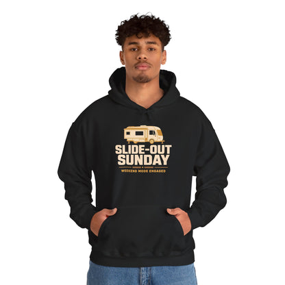 Slide-Out Sunday Funny Camping Hoodie