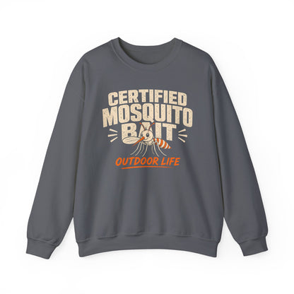 Certified Mosquito Bait Funny Camping Sweatshirt