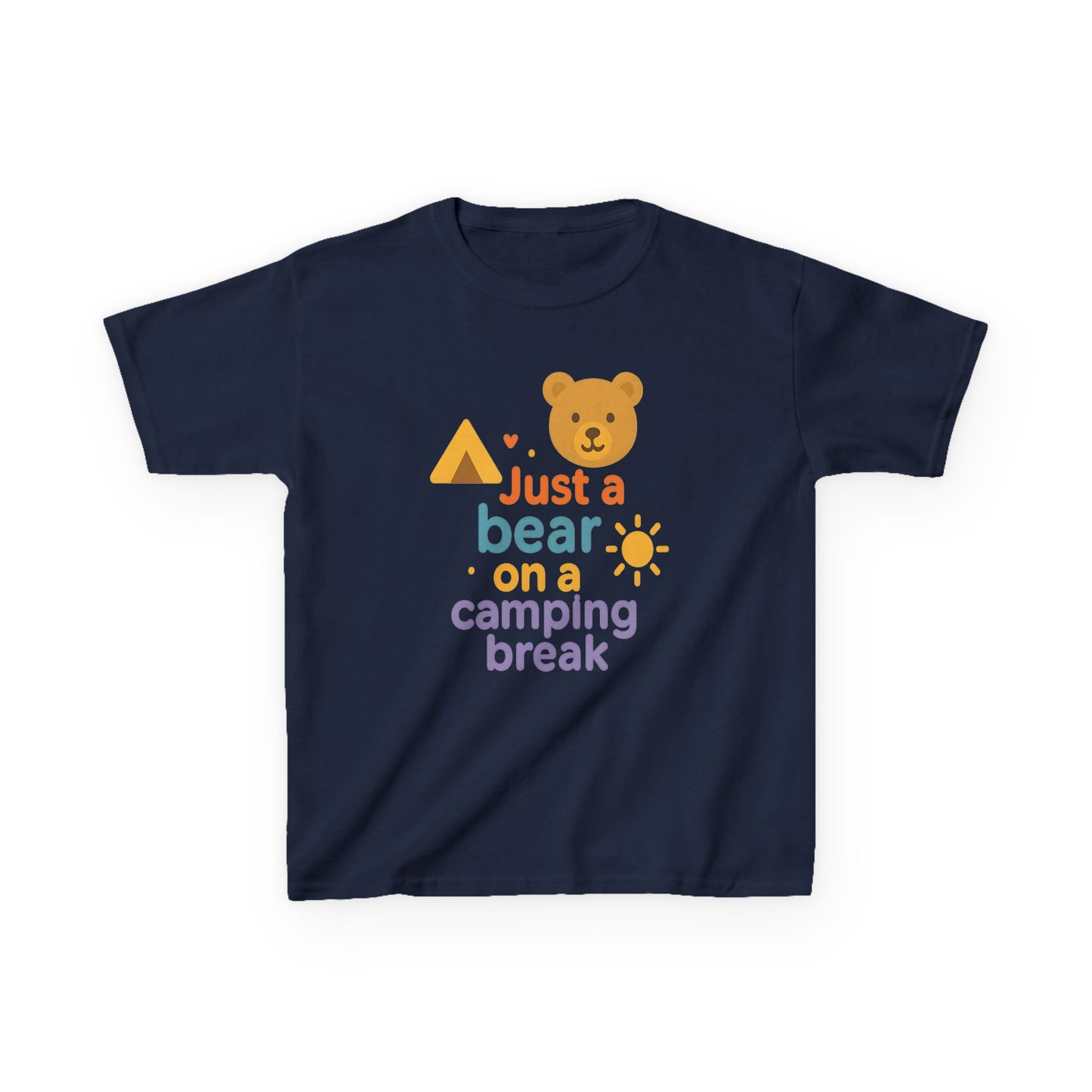 Bear Camping Adventure Youth Gildan Tee
