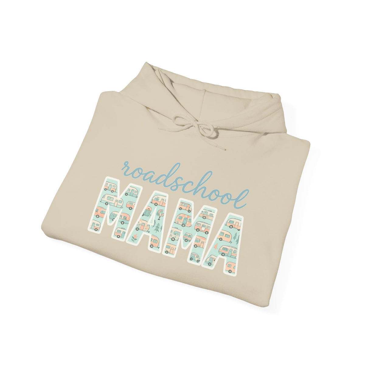 Roadschool Mama: Whimsical RV Education Design Funny Camping Hoodie