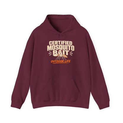 Certified Mosquito Bait Funny Camping Hoodie