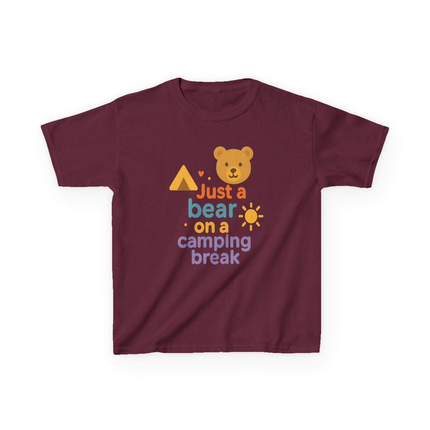 Bear Camping Adventure Youth Gildan Tee