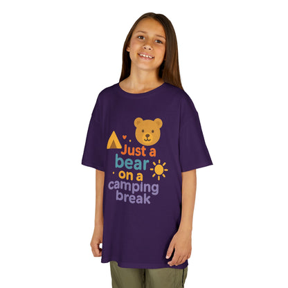 Bear Camping Adventure Youth Gildan Tee