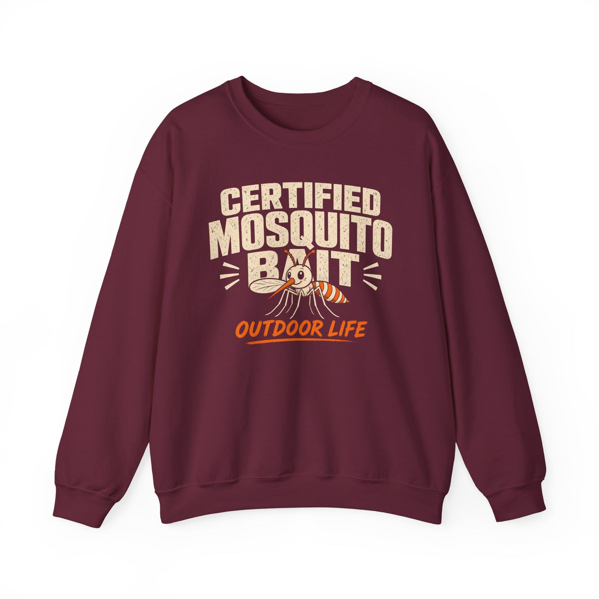Certified Mosquito Bait Funny Camping Sweatshirt