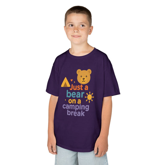 Bear Camping Adventure Youth Gildan Tee