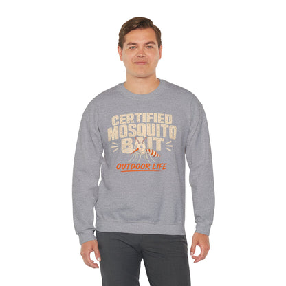 Certified Mosquito Bait Funny Camping Sweatshirt