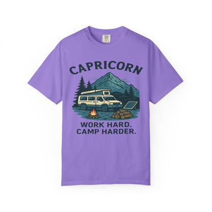 Capricorn Camping Adventure Comfort Colors T-shirt