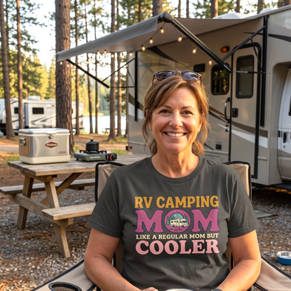 RV Camping Mom Cooler Women's Comfort Colors Boxy Tee
