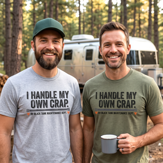 I Handle My Own Crap Tee - Funny Military Tank Maintenance Dept. Graphic T-Shirt