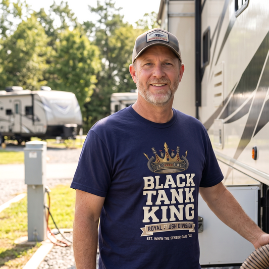 Tank King T-Shirt – "Black Tank King" Crown Graphic Military Vintage Tee