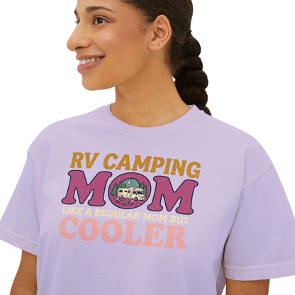 RV Camping Mom Cooler Women's Comfort Colors Boxy Tee