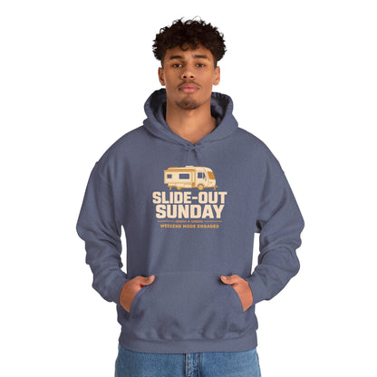 Slide-Out Sunday Funny Camping Hoodie