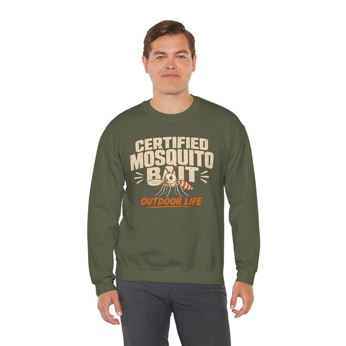 Certified Mosquito Bait Funny Camping Sweatshirt