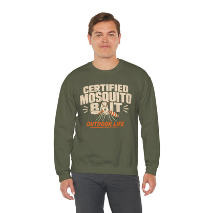 Certified Mosquito Bait Funny Camping Sweatshirt