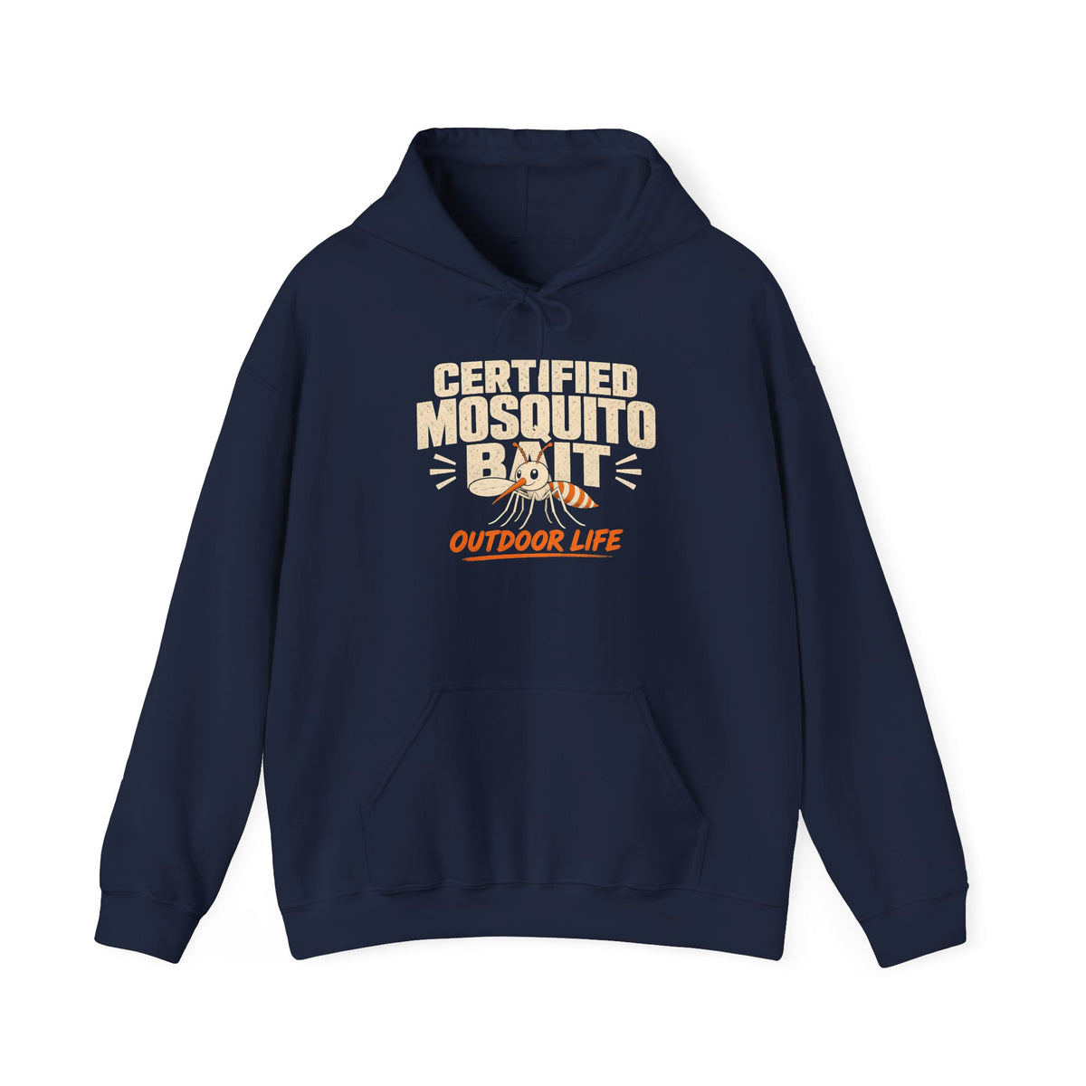 Certified Mosquito Bait Funny Camping Hoodie