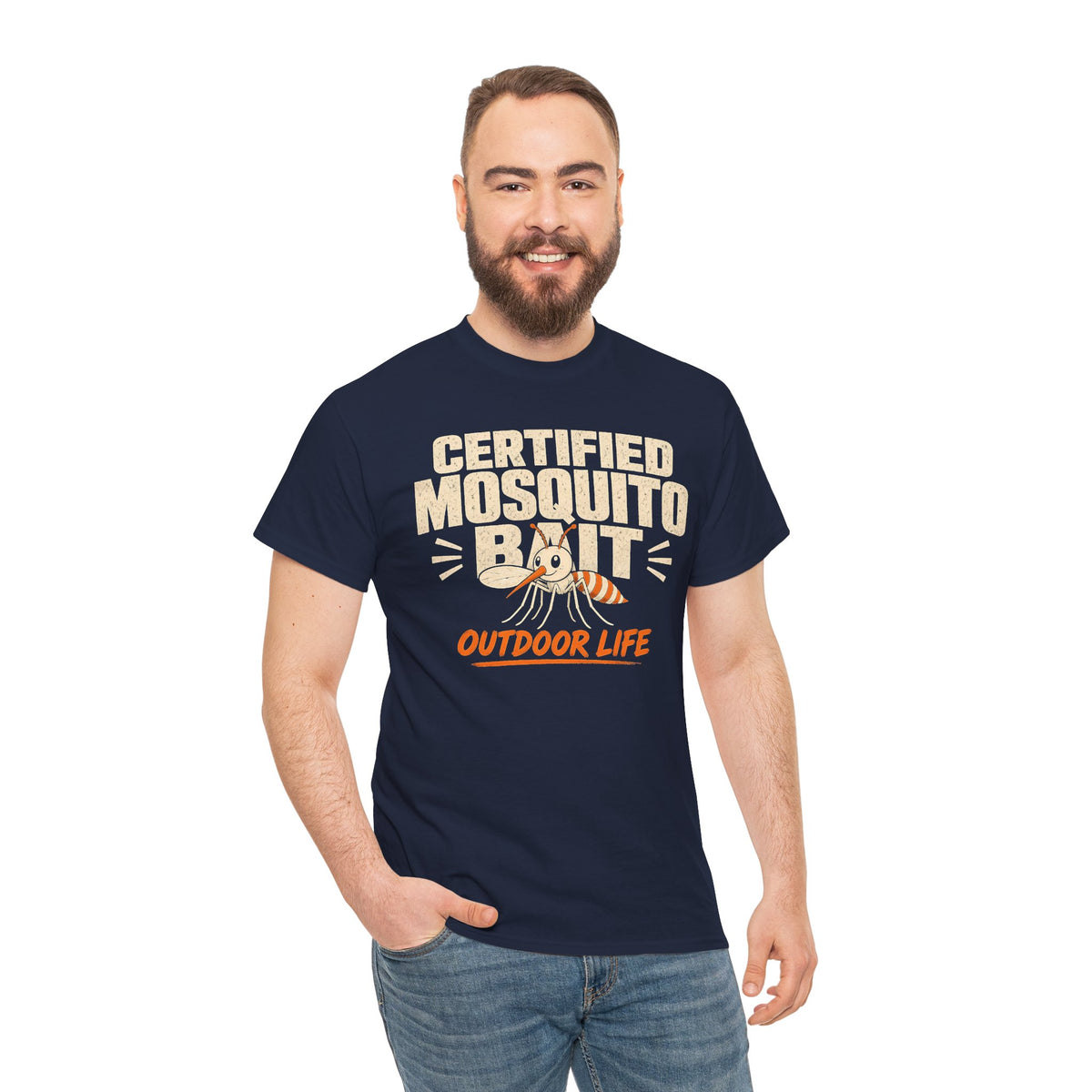 Certified Mosquito Bait Funny Camping Tee
