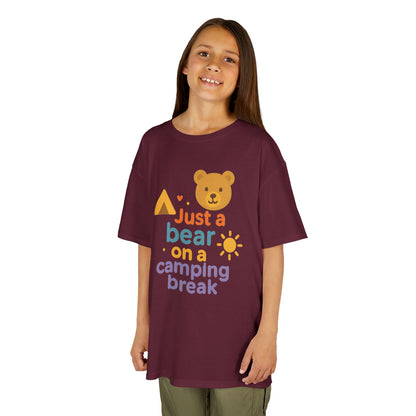 Bear Camping Adventure Youth Gildan Tee