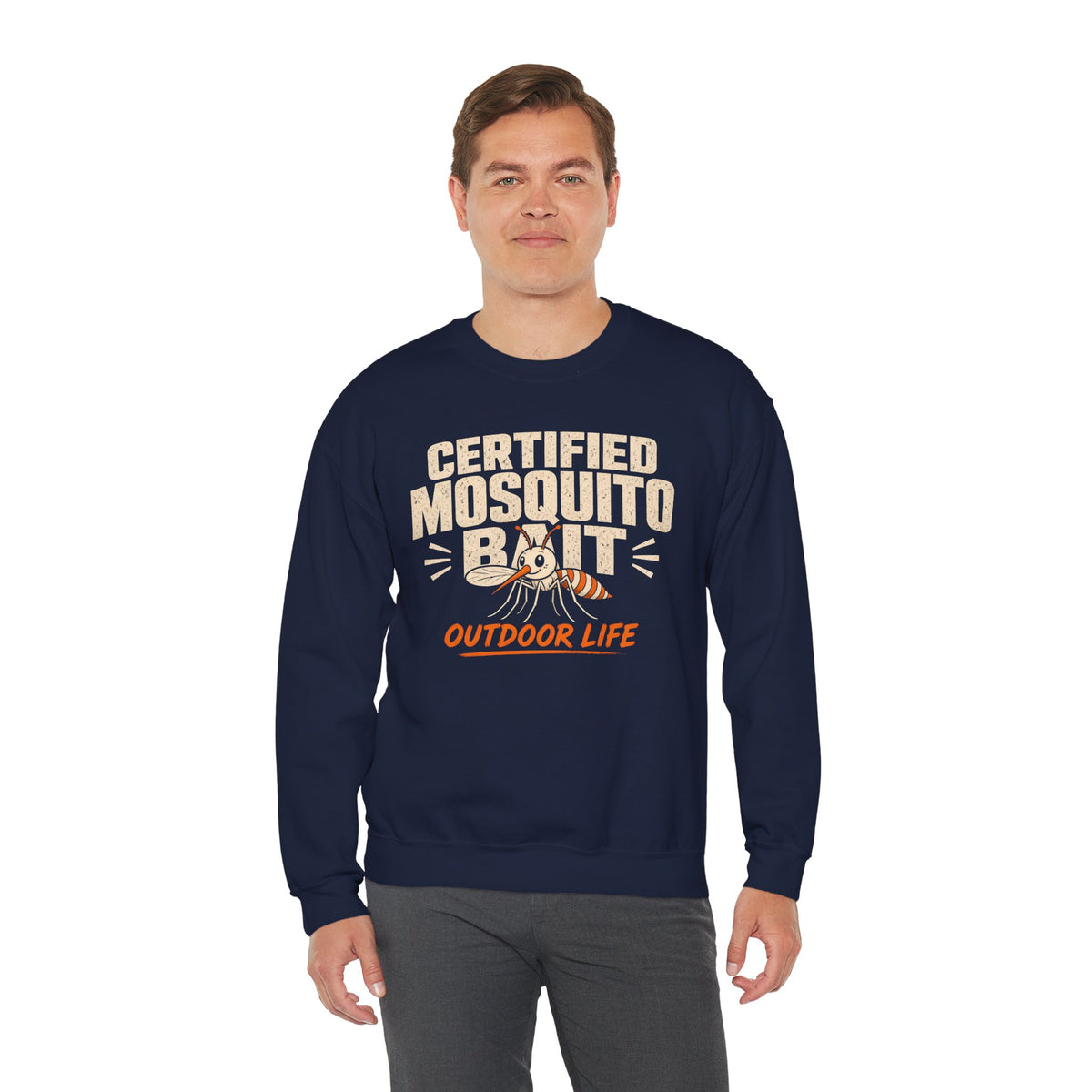 Certified Mosquito Bait Funny Camping Sweatshirt