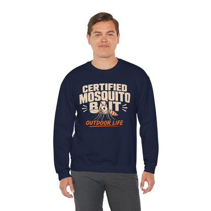 Certified Mosquito Bait Funny Camping Sweatshirt