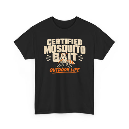 Certified Mosquito Bait Funny Camping Tee