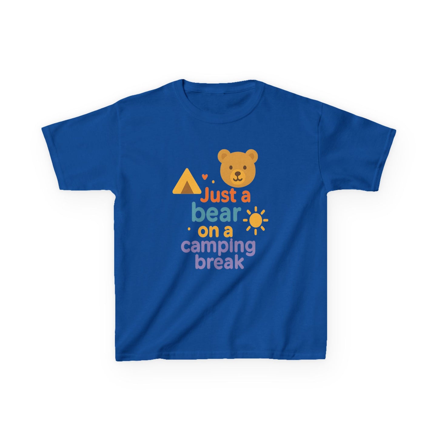 Bear Camping Adventure Youth Gildan Tee