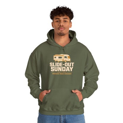 Slide-Out Sunday Funny Camping Hoodie