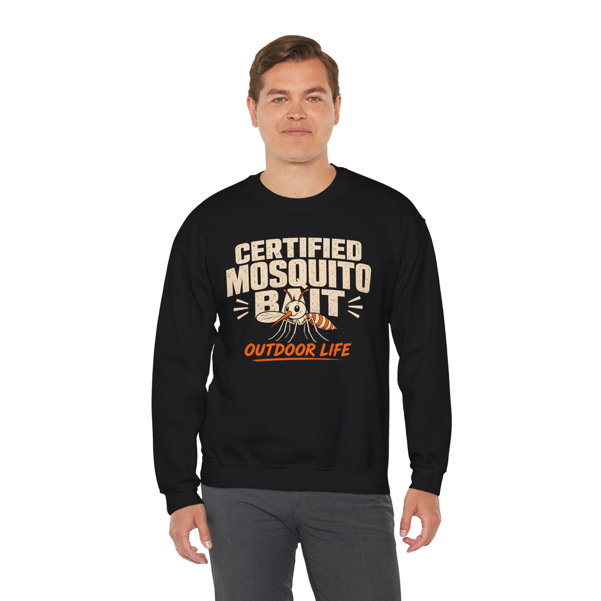 Certified Mosquito Bait Funny Camping Sweatshirt