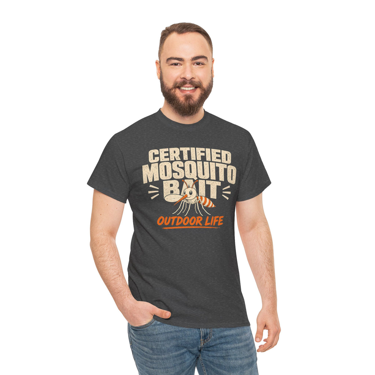 Certified Mosquito Bait Funny Camping Tee