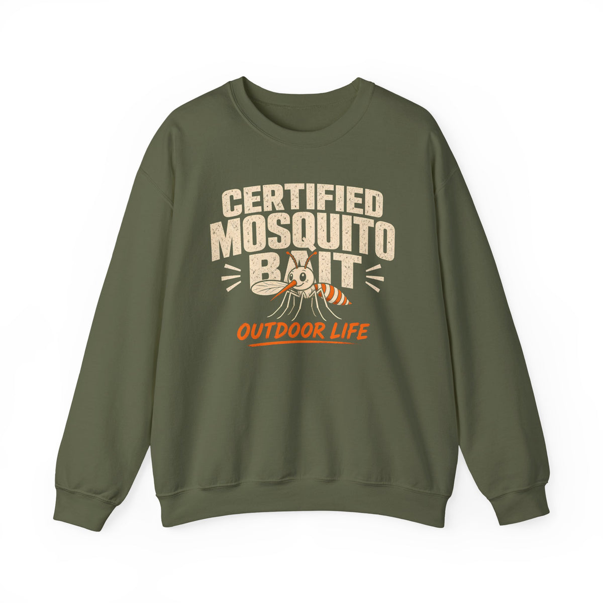 Certified Mosquito Bait Funny Camping Sweatshirt