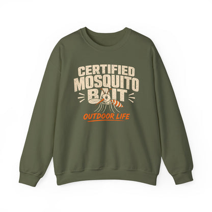 Certified Mosquito Bait Funny Camping Sweatshirt