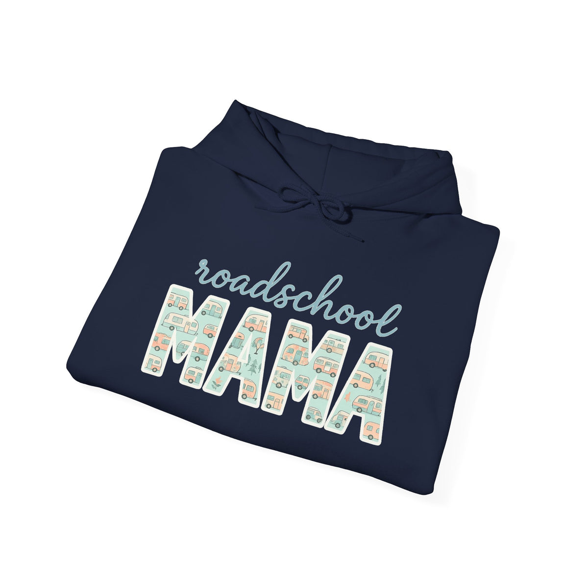 Roadschool Mama: Whimsical RV Education Design Funny Camping Hoodie